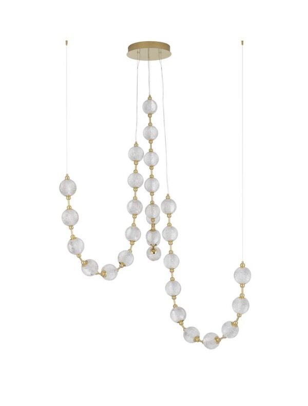 Lustră aurie cu cristale BRILLANTE Nova Luce LED 134W 8530Lm 3200K IP20