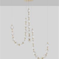 Lustră aurie cu cristale BRILLANTE Nova Luce LED 134W 8530Lm 3200K IP20