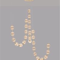 Lustră aurie cu cristale BRILLANTE Nova Luce LED 134W 8530Lm 3200K IP20