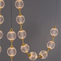 Lustră aurie cu cristale BRILLANTE Nova Luce LED 134W 8530Lm 3200K IP20