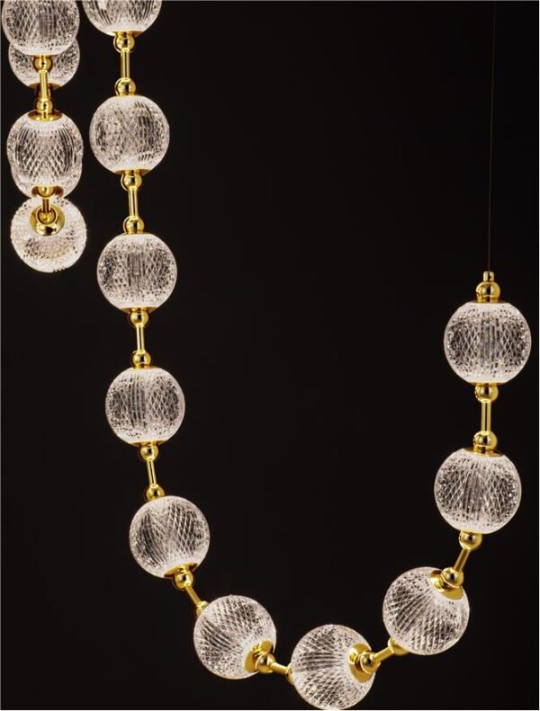 Lustră aurie cu cristale BRILLANTE Nova Luce LED 134W 8530Lm 3200K IP20