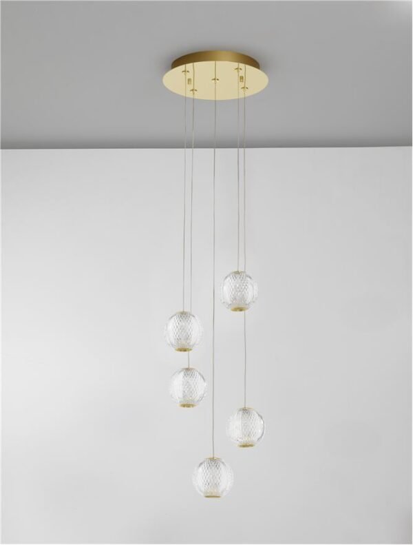 Lustră aurie BRILLANTE Nova Luce LED 21W 3200K IP20