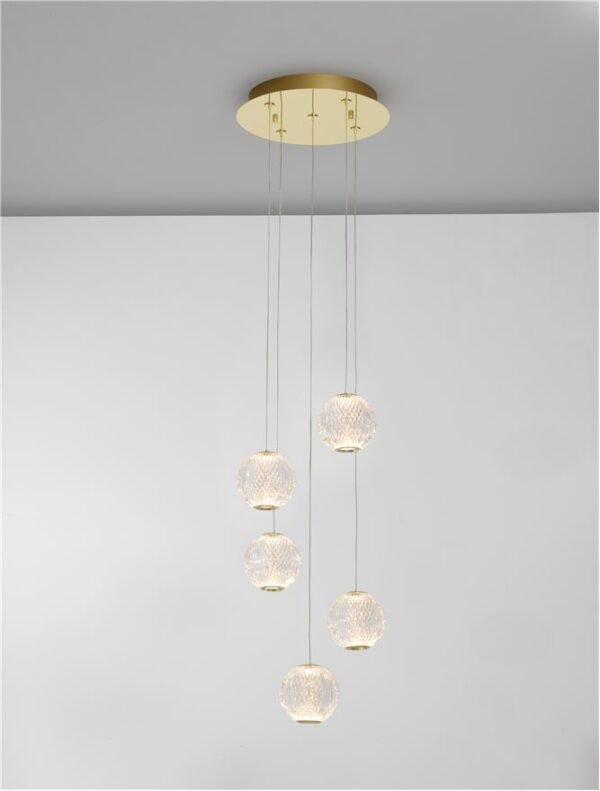 Lustră aurie BRILLANTE Nova Luce LED 21W 3200K IP20