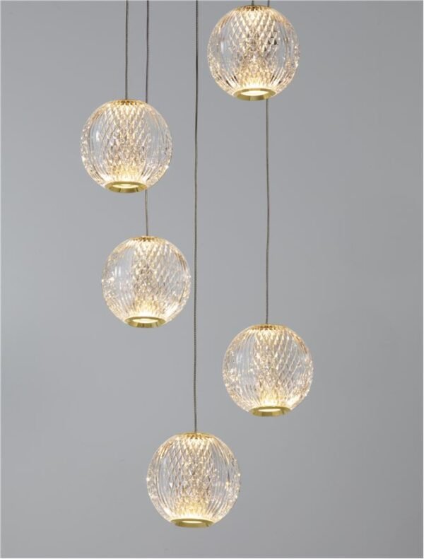 Lustră aurie BRILLANTE Nova Luce LED 21W 3200K IP20