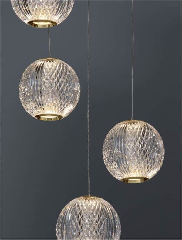 Lustră aurie BRILLANTE Nova Luce LED 21W 3200K IP20