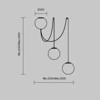 Lustră suspendată Maytoni Twins LED 26W 3000k IP20