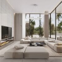 Lustră living ELMO Nova Luce LED 58W IP20 3500K din oțel inoxidabil cromat, aluminiu și acril