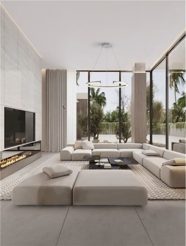 Lustră living ELMO Nova Luce LED 58W IP20 3500K din oțel inoxidabil cromat, aluminiu și acril