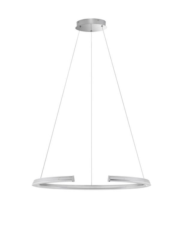 Lustră living ELMO Nova Luce LED 58W IP20 3500K din oțel inoxidabil cromat, aluminiu și acril