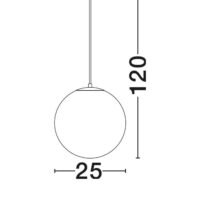 Pendul model imitatie de alabastru Nova Luce Serita E27 12W IP20