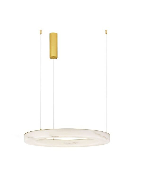 Lustră aurie cu model imitație de alabastru Nova Luce Vaster 36W IP20 3000K dimabilă