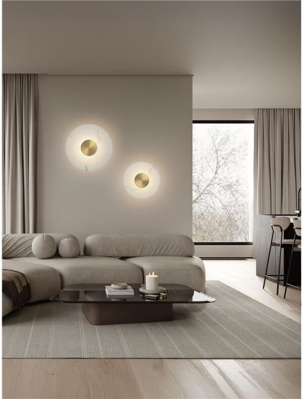 Aplică pentru perete interior MARZIO Nova Luce LED 8W IP20 3000K alamă