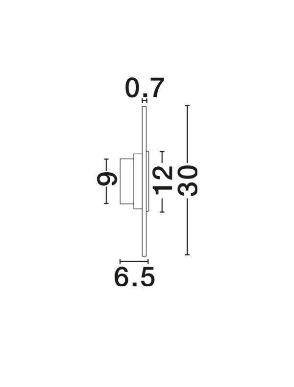 Aplică pentru perete interior MARZIO Nova Luce LED 8W IP20 3000K alamă