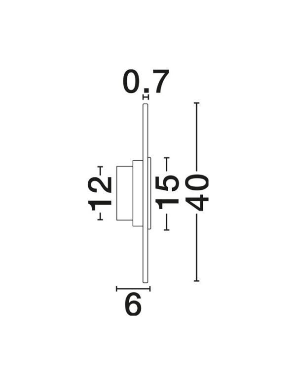 Aplică pentru perete interior MARZIO Nova Luce LED 10W IP20 3000K alamă D40