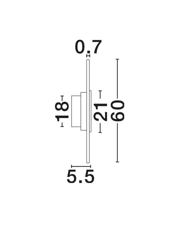 Aplică pentru perete interior MARZIO Nova Luce LED 14W IP20 3000K alamă D60