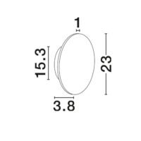 Aplică travertin VIOANO Nova Luce LED 12W 770Lm IP20 3000K