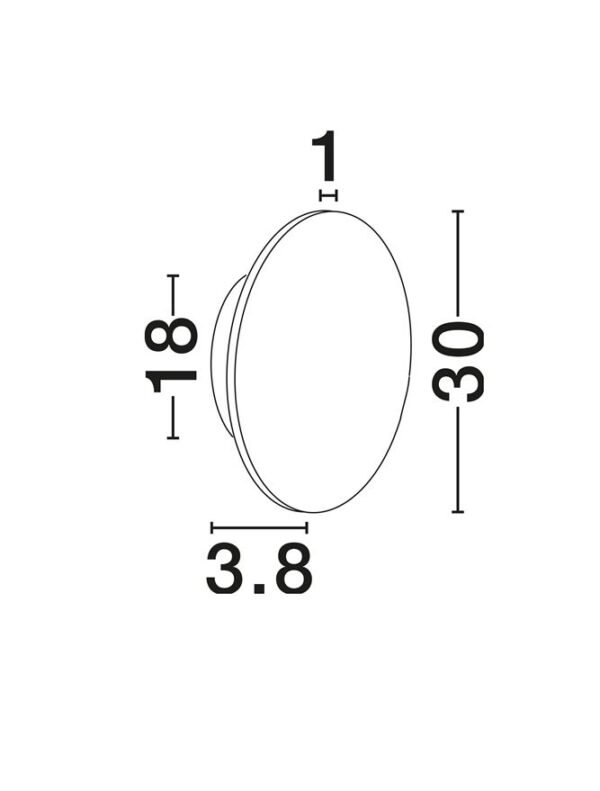 Aplică travertin VIANO Nova Luce LED 14W D30 869Lm IP20 3000K