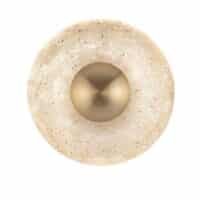 Aplică de interior aurie cu travertin CERIO Nova Luce LED 4W 93Lm IP20 3000K