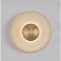 Aplică de interior aurie cu travertin CERIO Nova Luce LED 4W 93Lm IP20 3000K