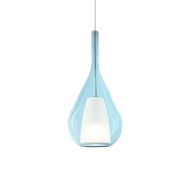 Pendul albastru din sticlă KALIQUE E27 42W sp1-3 D18 Ideal Lux Pendul albastru din sticlă KALIQUE E27 42W sp1-3 D18 Ideal Lux