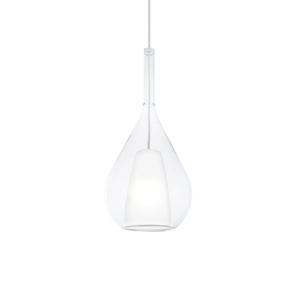 Pendul din sticlă transparentă KALIQUE Ideal Lux E27 42W sp1-3 D18