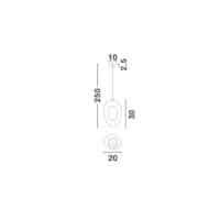 Pendul Nova Luce Tempus maro G9 1x5W L20