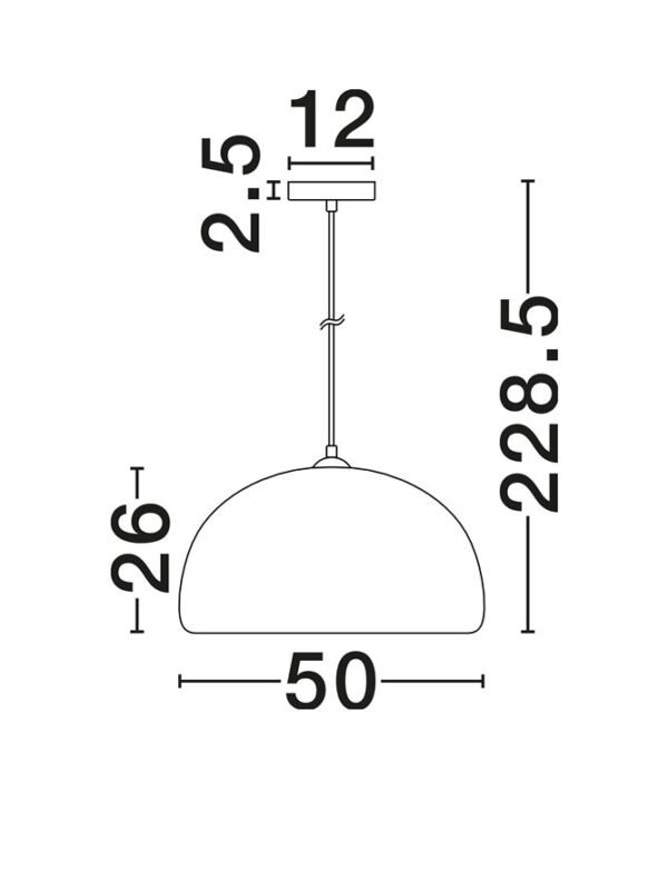 Lustră Davo Nova Luce cărămiziu E27 12W D50