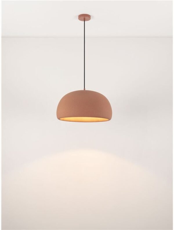 Lustră Davo Nova Luce cărămiziu E27 12W D50