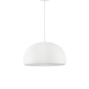 Lustră albă Davo Nova Luce E27 12W L43 poliuretan și rășină