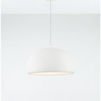 Lustră albă Davo Nova Luce E27 12W L43 poliuretan și rășină