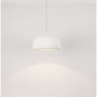 Lustră albă Davo Nova Luce E27 12W L43 poliuretan și rășină