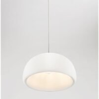 Lustră albă Davo Nova Luce E27 12W L43 poliuretan și rășină