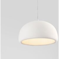 Lustră albă Davo Nova Luce E27 12W L43 poliuretan și rășină