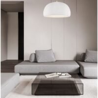 Lustră Davo Nova Luce albă E27 12W D50 poliuretan și rășină