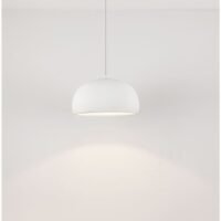 Lustră Davo Nova Luce albă E27 12W D50 poliuretan și rășină