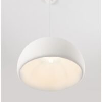 Lustră Davo Nova Luce albă E27 12W D50 poliuretan și rășină