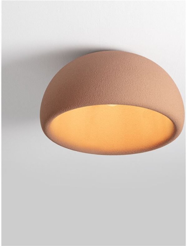 Plafonieră cărămizie Davo Nova Luce E27 12W D50