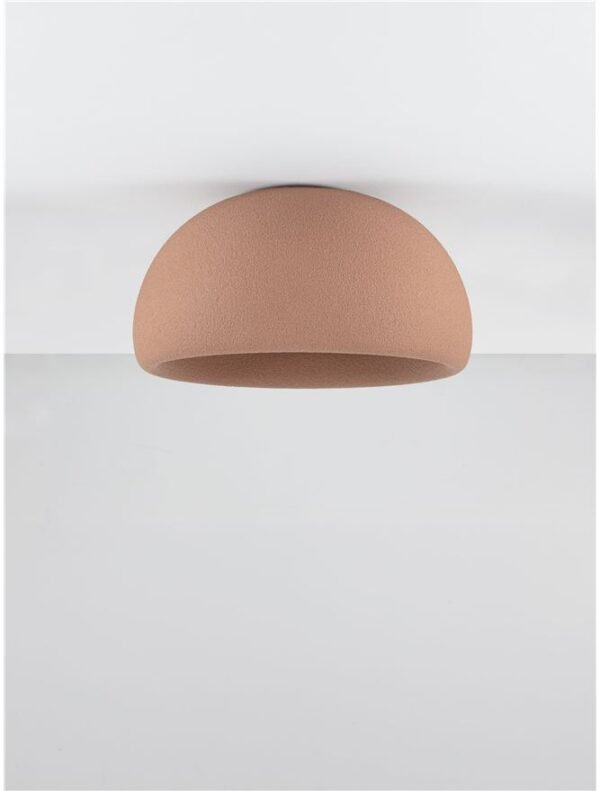 Plafonieră cărămizie Davo Nova Luce E27 12W D50