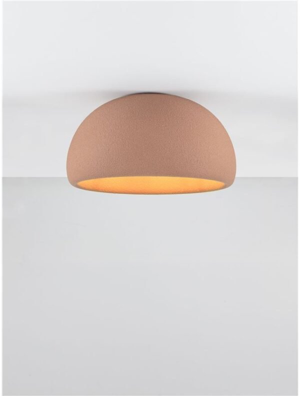 Plafonieră cărămizie Davo Nova Luce E27 12W D50