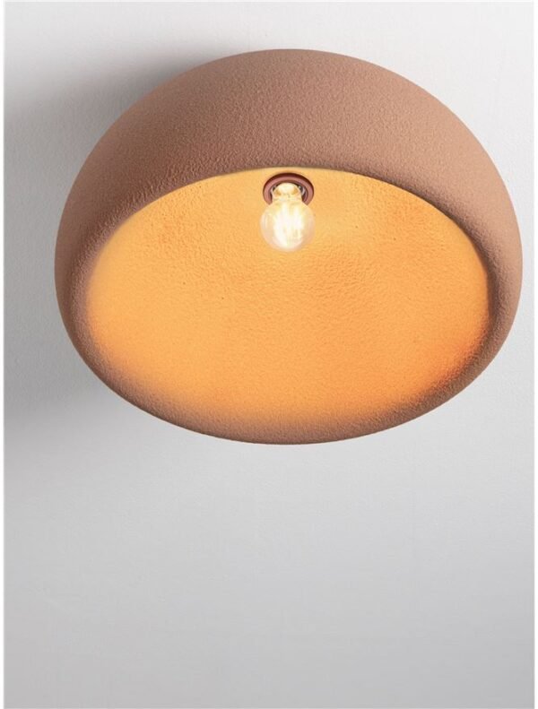 Plafonieră cărămizie Davo Nova Luce E27 12W D50