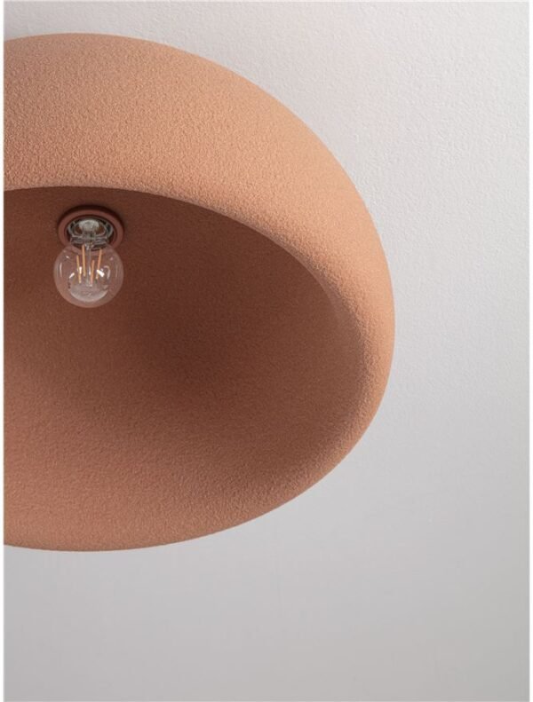 Plafonieră cărămizie Davo Nova Luce E27 12W D50