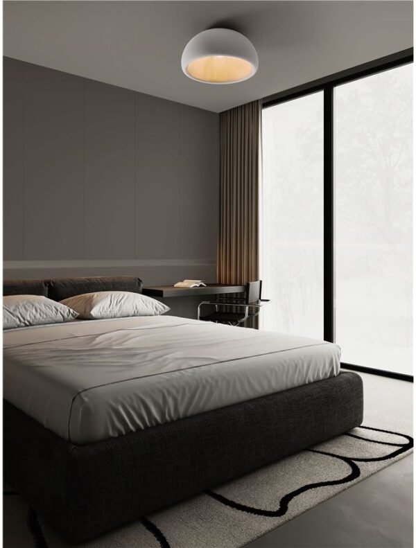 Plafonieră gri Davo Nova Luce E27 12W D50