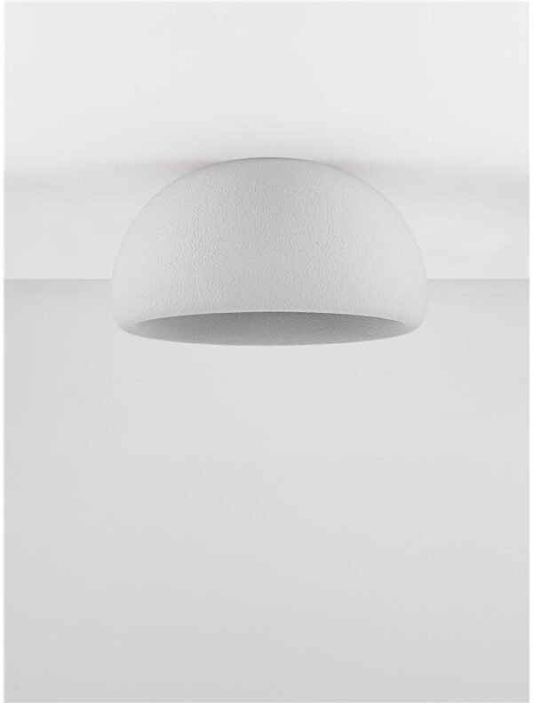 Plafonieră gri Davo Nova Luce E27 12W D50