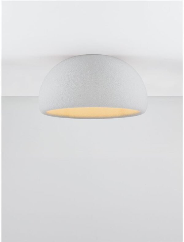 Plafonieră gri Davo Nova Luce E27 12W D50