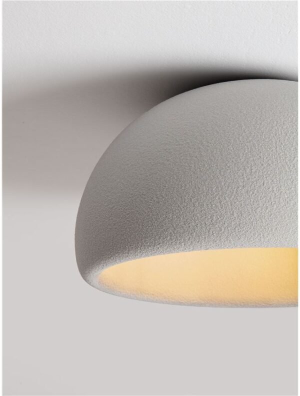 Plafonieră gri Davo Nova Luce E27 12W D50