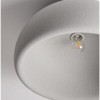 Plafonieră gri Davo Nova Luce E27 12W D50