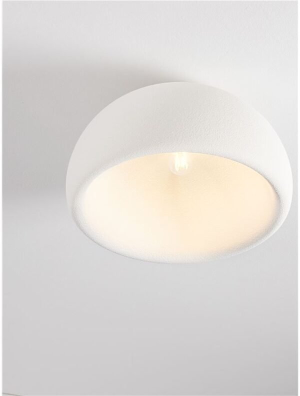 Plafonieră Davo Nova Luce albă E27 12W D50