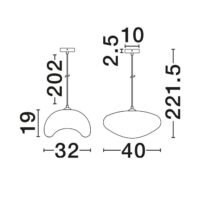 Lustră Bambel Nova Luce cărămiziu E27 12W L40